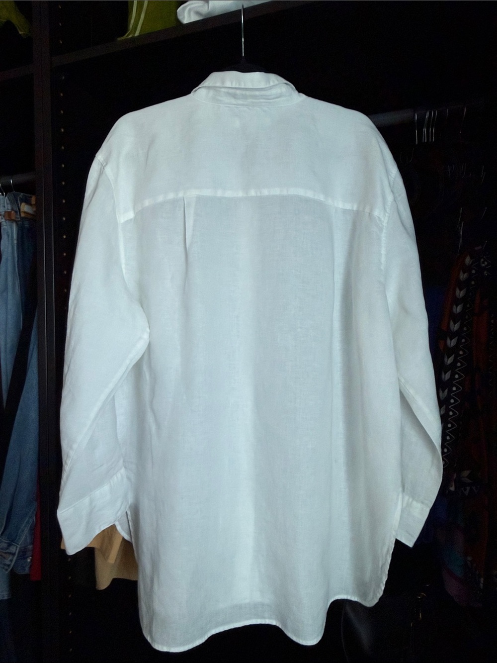 Banana Republic Oversized Linen Shirt- White - Picture 2 of 4